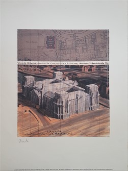 Christo 2003 Wrapped Reichstag, Project for Berlin 1982 